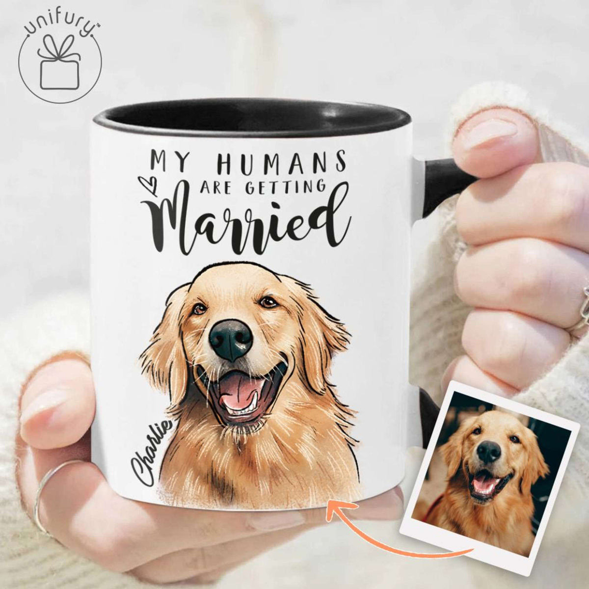 My Humans Are Getting Married Accent Mug For Dog Cat Lovers