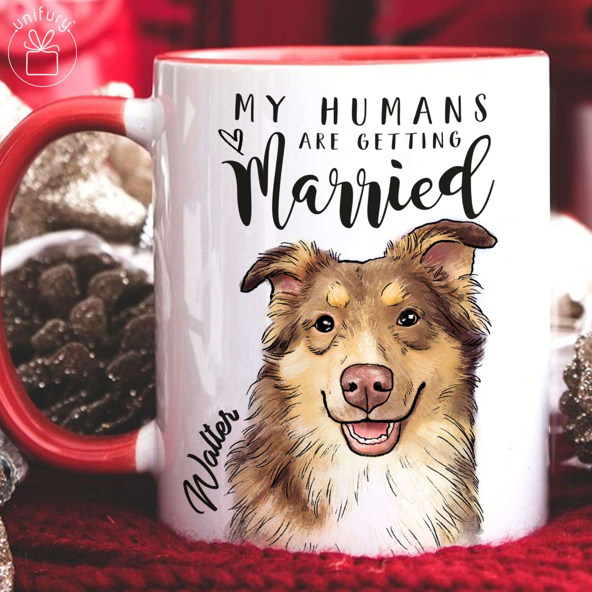 My Humans Are Getting Married Accent Mug For Dog Cat Lovers