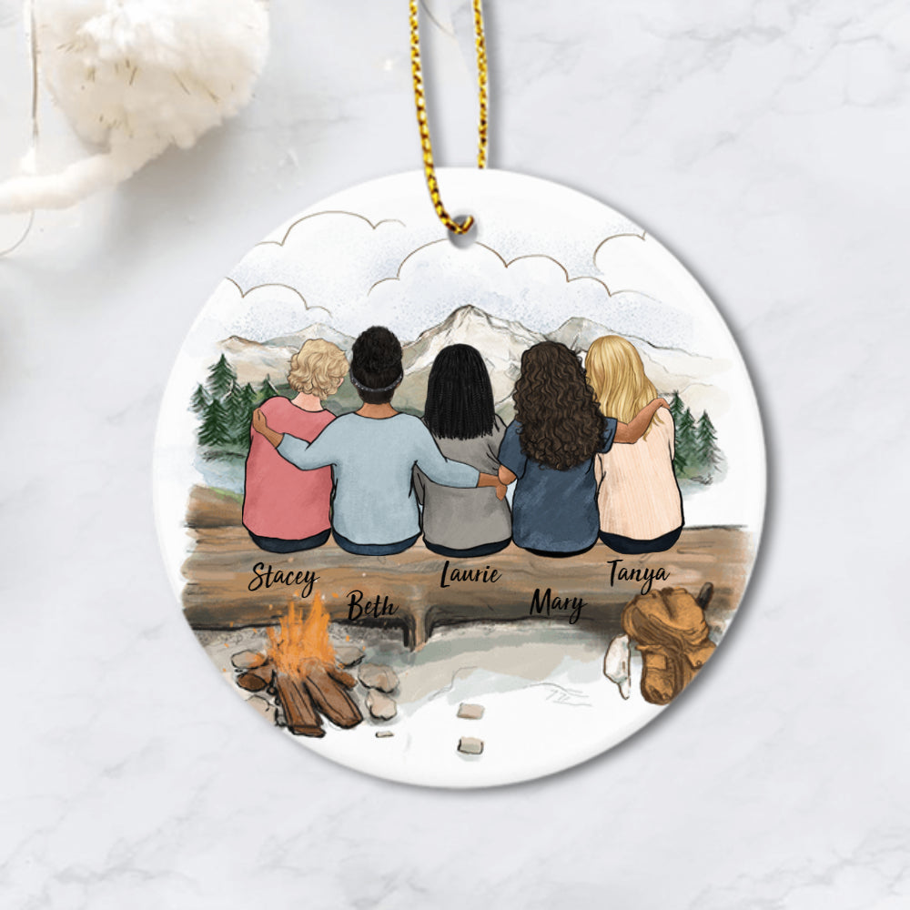 Personalized Best Friend Ornaments - Hiking