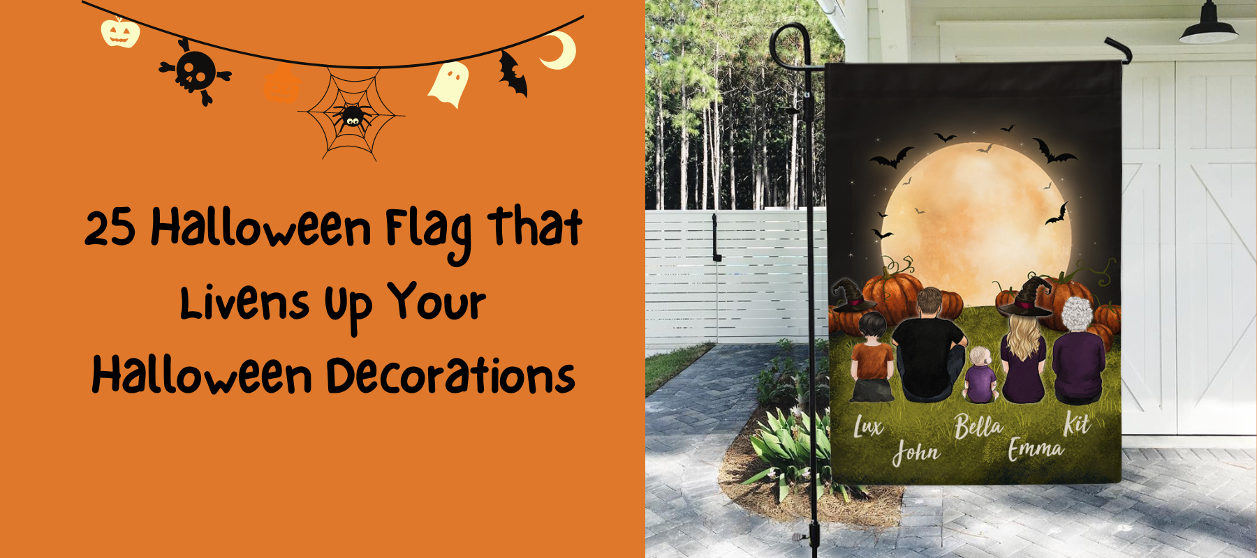 2pcs/1set Pumpkin Trick or Treat Halloween Banners Hanging Home Decor  Halloween Accessories Props Kids Baby Horror Flags and Banners Party  Decoration | SHEIN USA