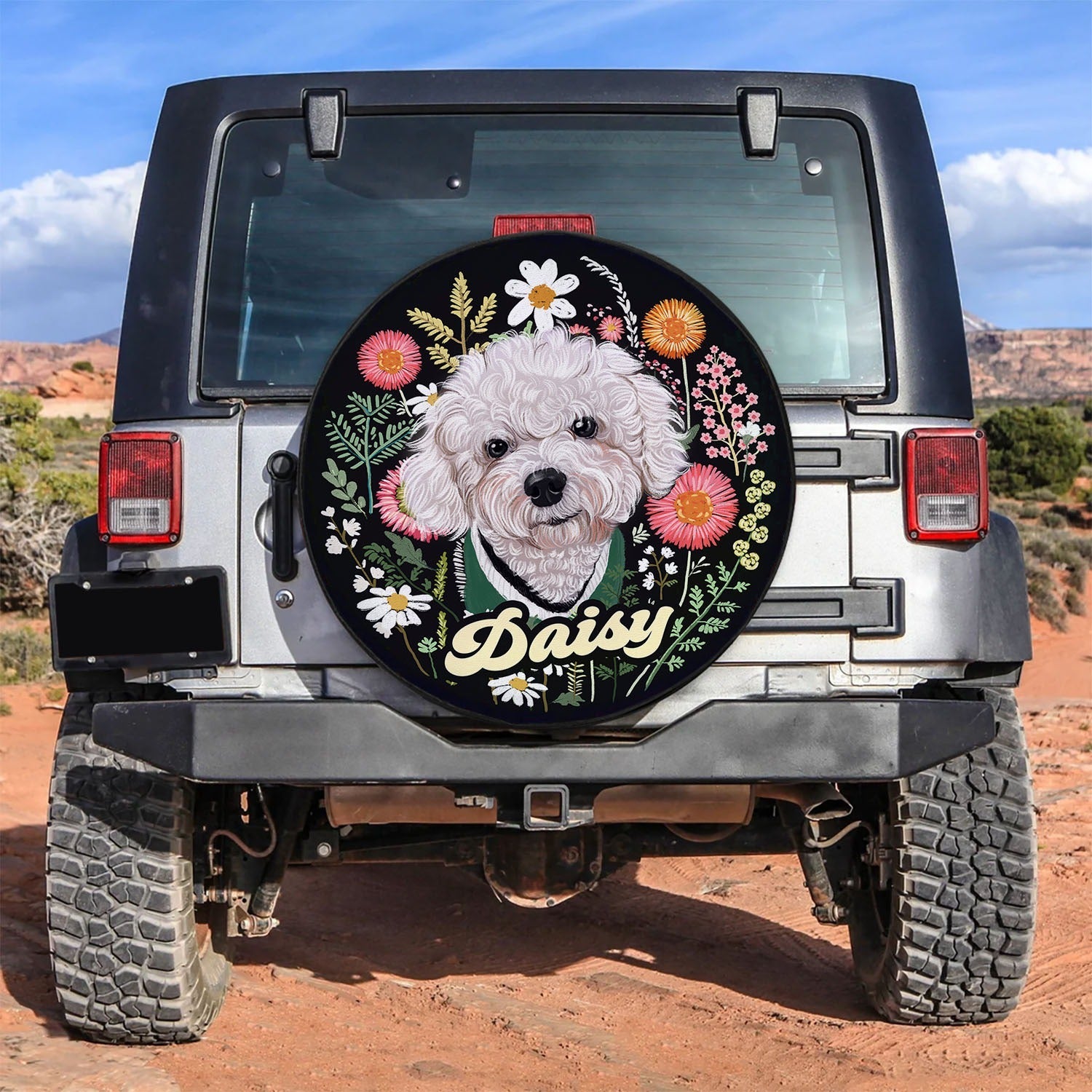 Pet Portrait Spare Tire Cover