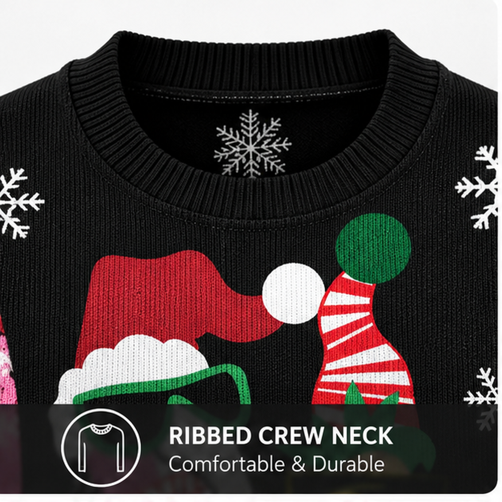 Candy Cane Flamingo Ugly Christmas Sweater, Funny Flamingo Christmas Sweater for Women, Tropical Holiday Gift for Christmas Lovers