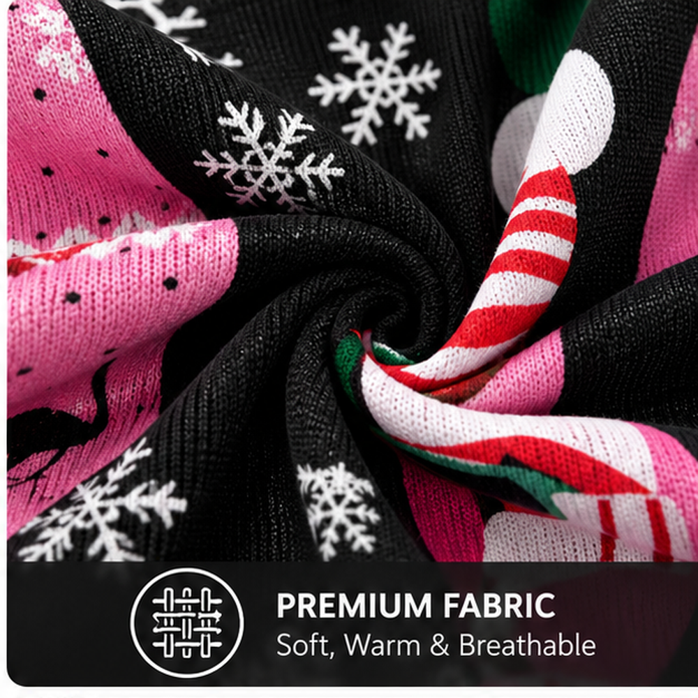 Candy Cane Flamingo Ugly Christmas Sweater, Funny Flamingo Christmas Sweater for Women, Tropical Holiday Gift for Christmas Lovers
