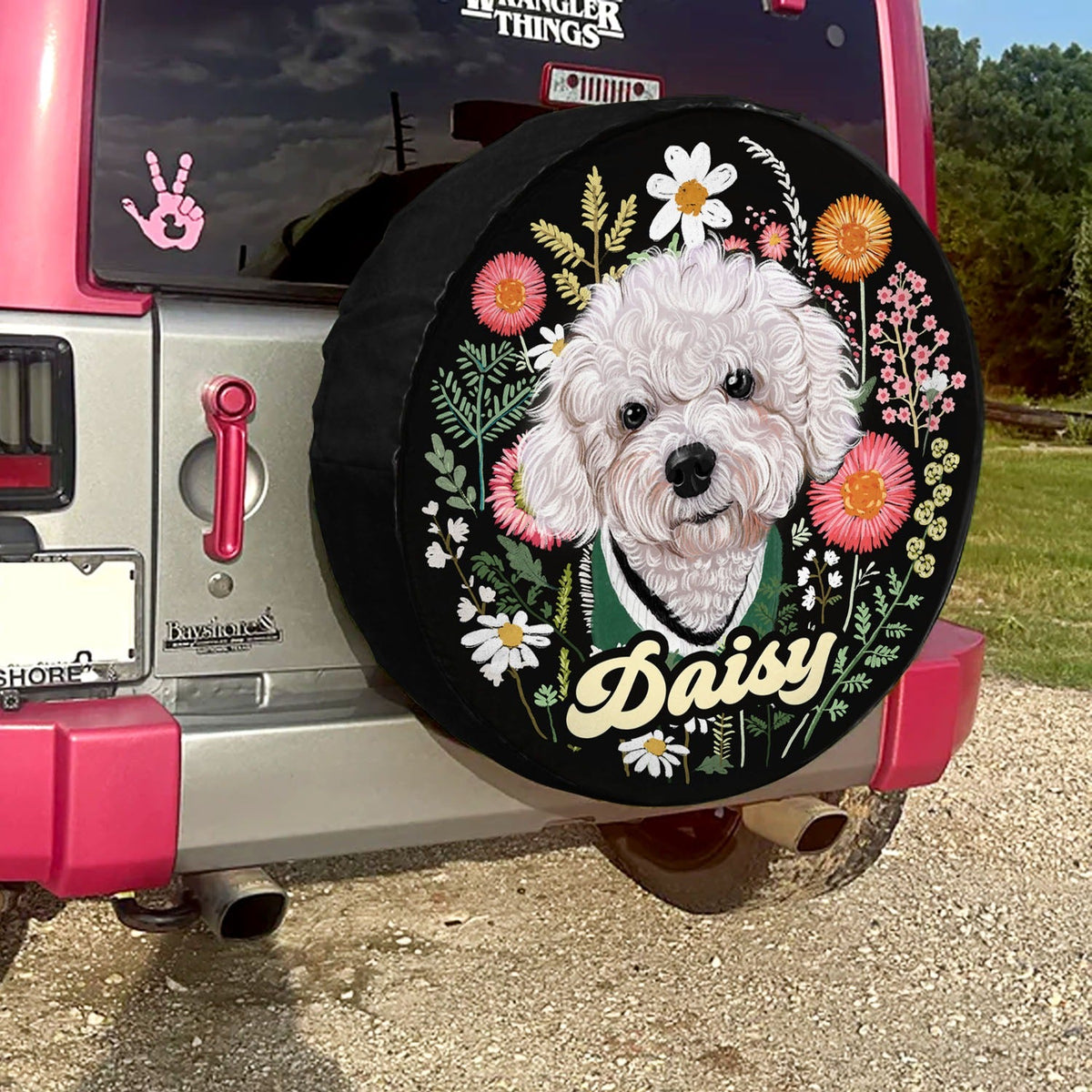 Pet Portrait Spare Tire Cover