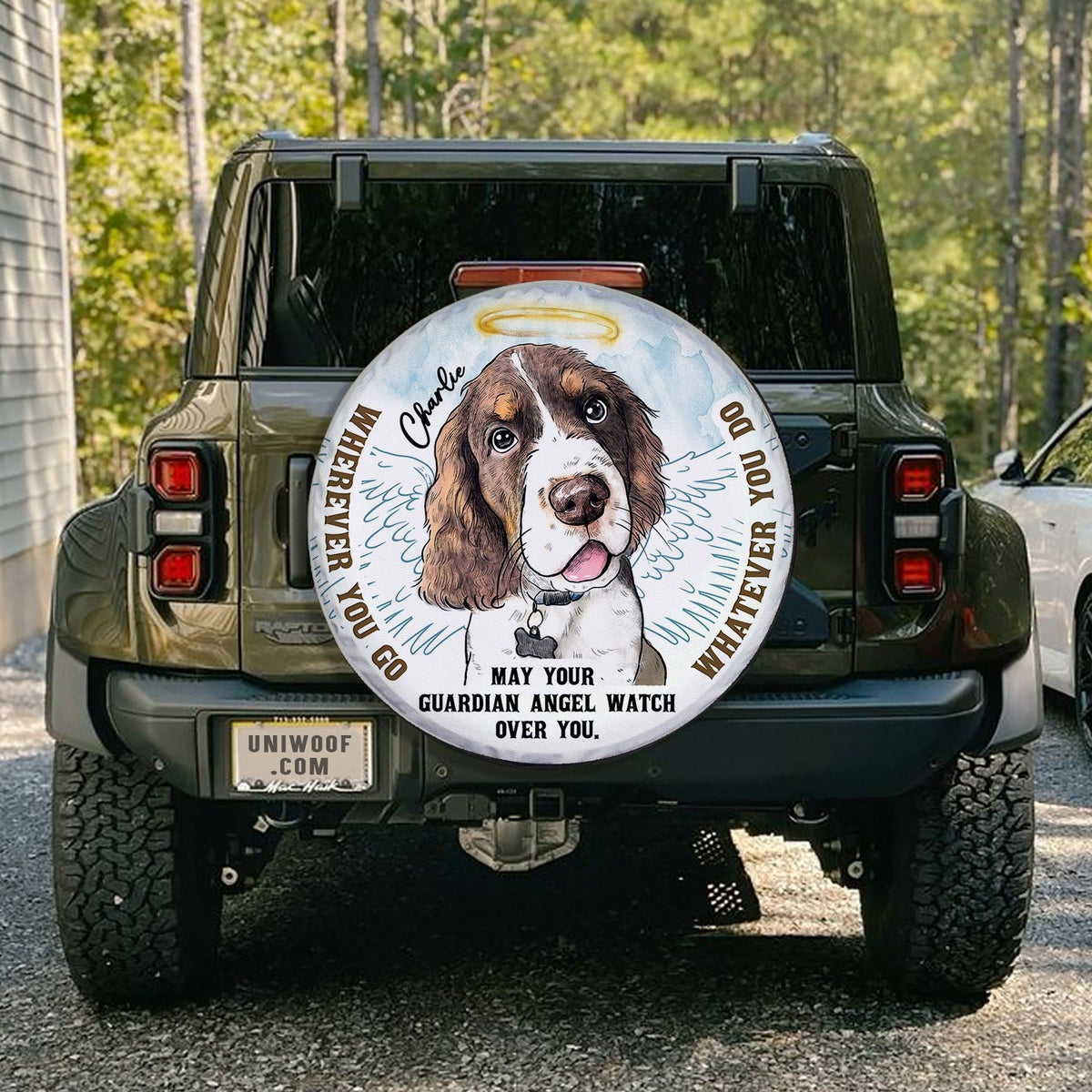 Pet Portrait Memorial Spare Tire Cover
