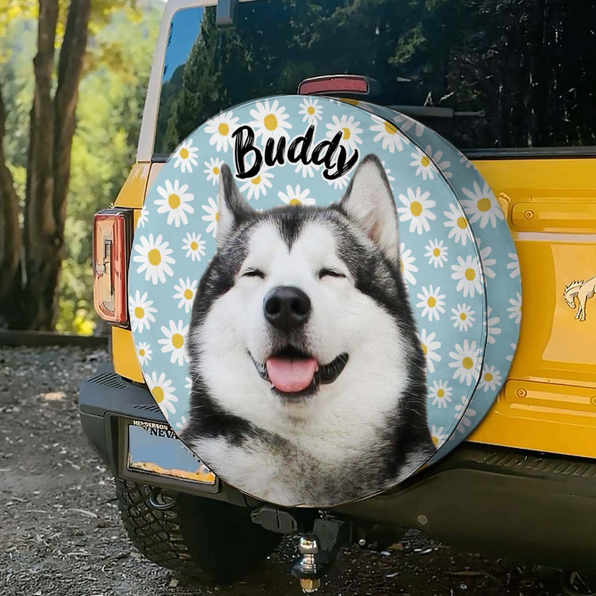 Summer Spare Tire Cover - Custom Dog Photo