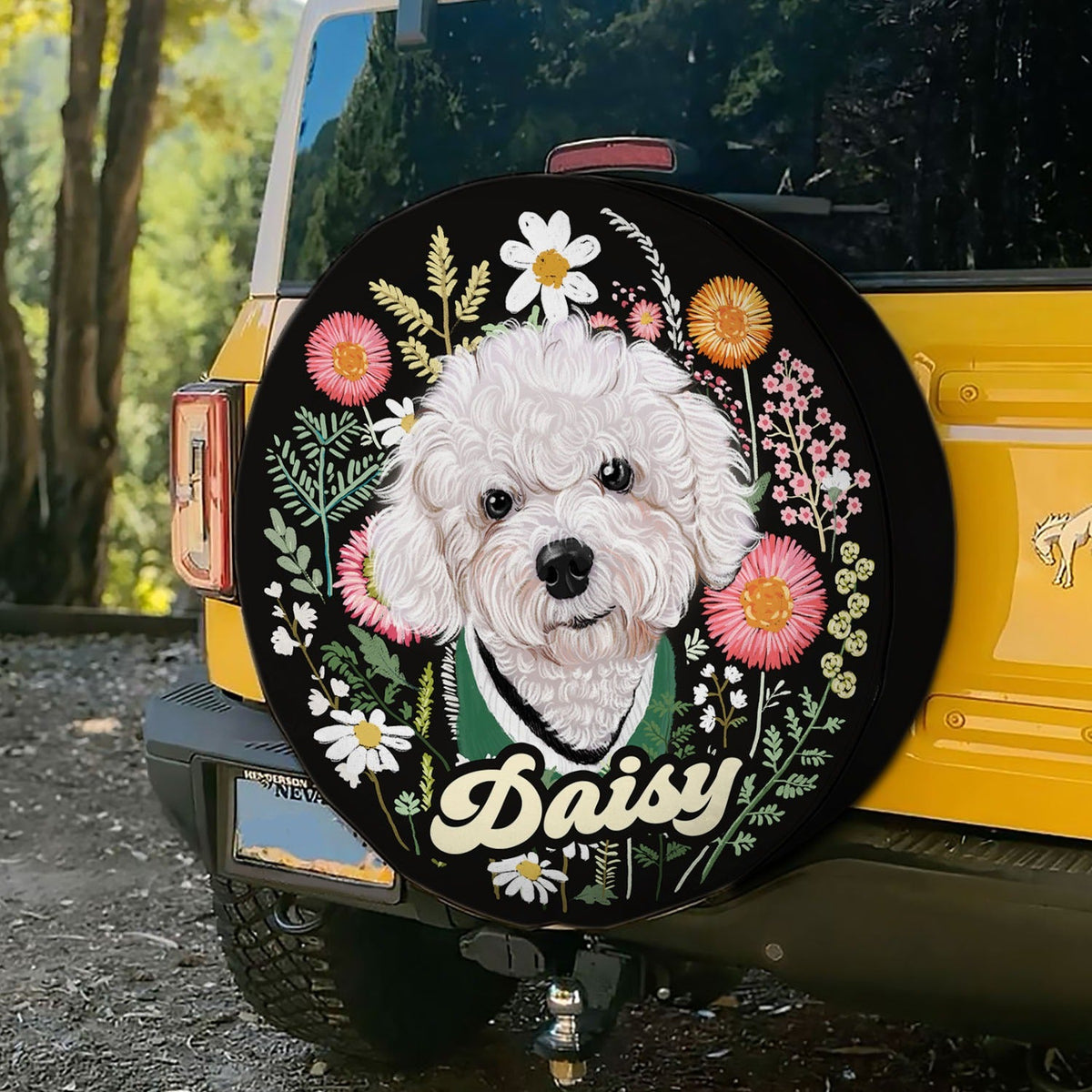 Pet Portrait Spare Tire Cover