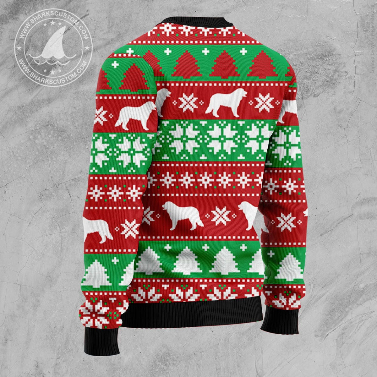 Bernese Mountain Dog Family Ugly Christmas Sweater, Funny Holiday Pullover for Men and Women, Festive Winter Outfit