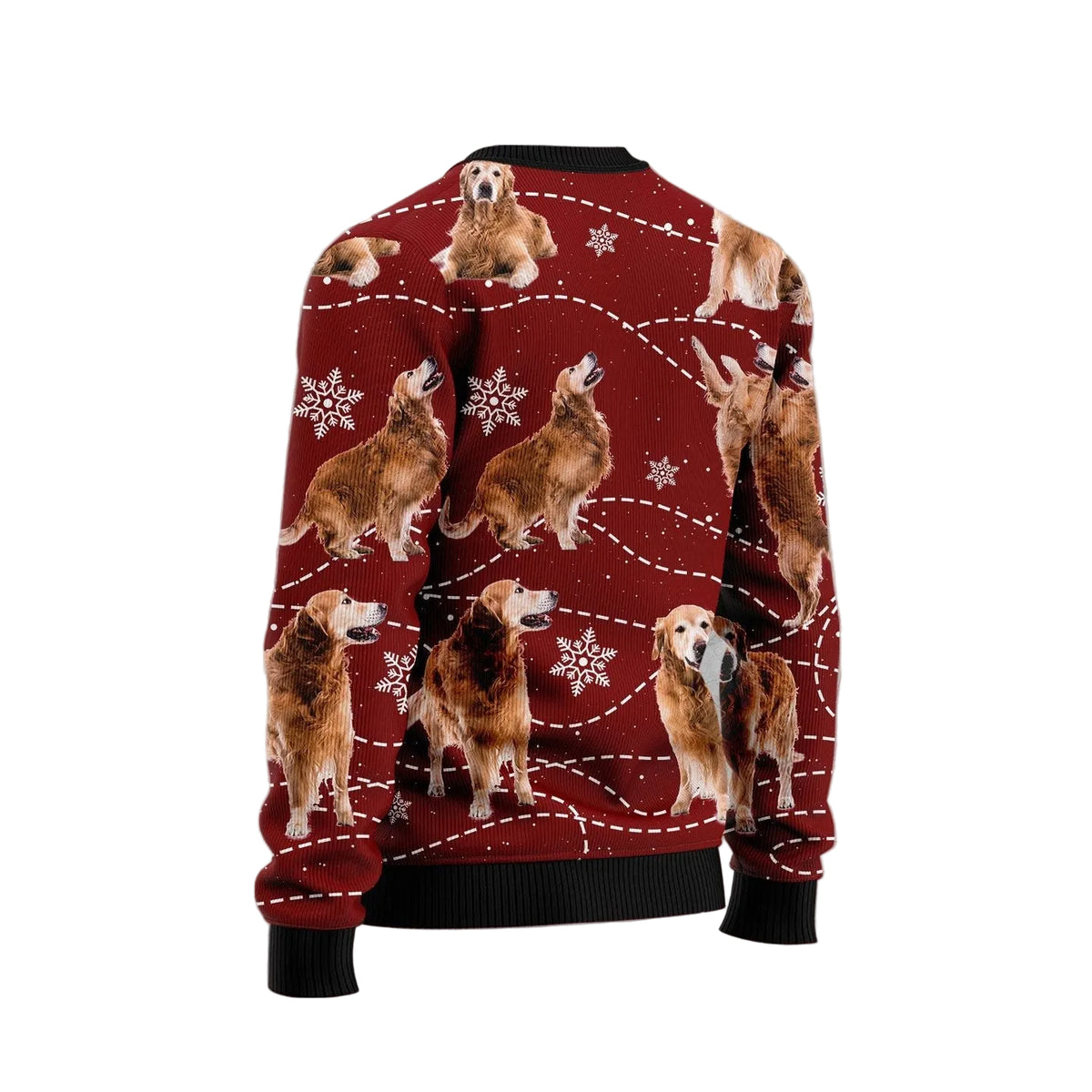Golden Retriever Christmas Ugly Christmas Sweater, Cute Dog Holiday Pullover for Golden Retriever Owners