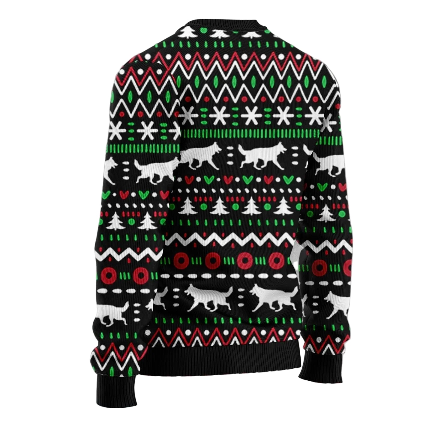 German Shepherd Xmas Ball Ugly Christmas Sweater, Dog Holiday Pullover for German Shepherd Lovers and Pet Parents