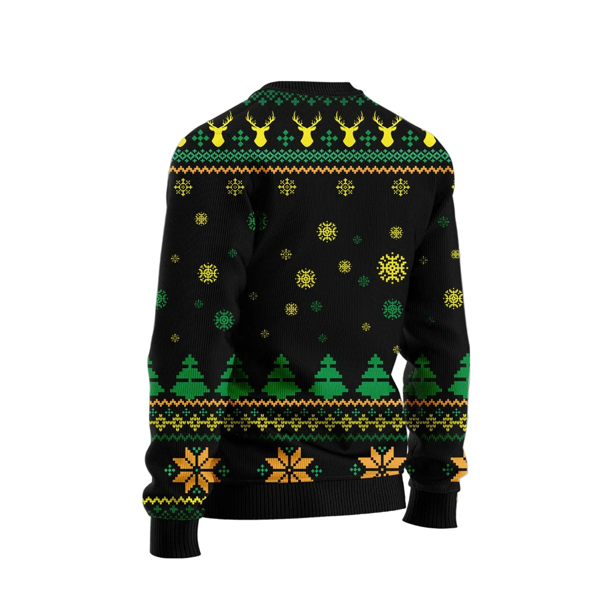Make It Rein Ugly Christmas Sweater, Funny Reindeer Pun Print for Men and Women, Festive Holiday Party Outfit