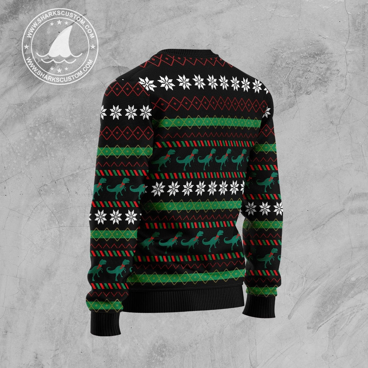 T-rex Drink Halloween Sweater | Unisex Halloween Party Outfit | Festive Party Top for Dinosaur and Fantasy Fans