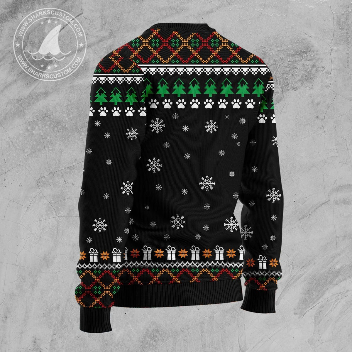 Yorkshire Terrier and Red Truck Ugly Christmas Sweater | Unisex Seasonal Gift Idea | Holiday Group Photo Outfit
