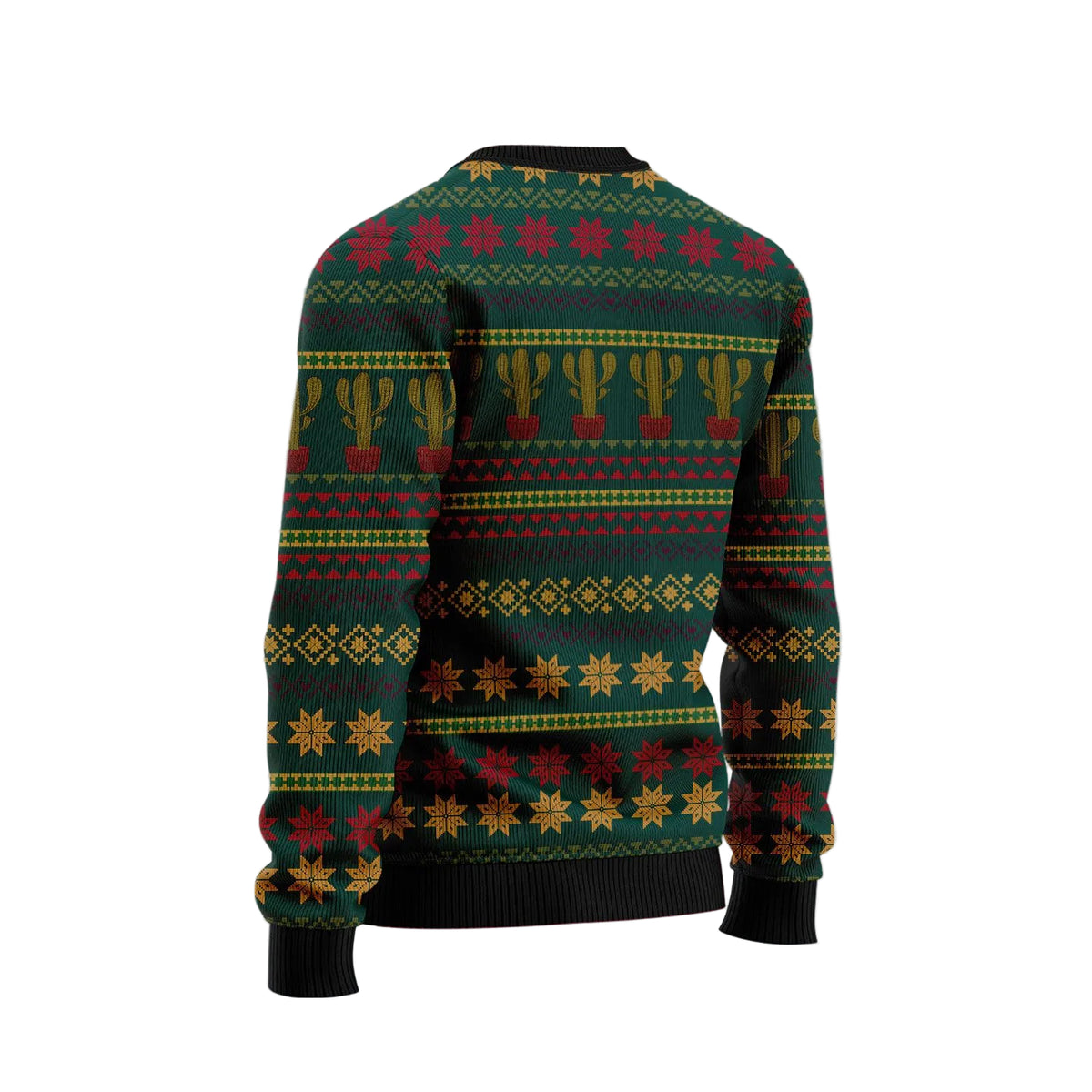 Christmas Cactus Ugly Christmas Sweater, Festive Cactus Pullover for Plant Lovers, Festive Winter Party Outfit