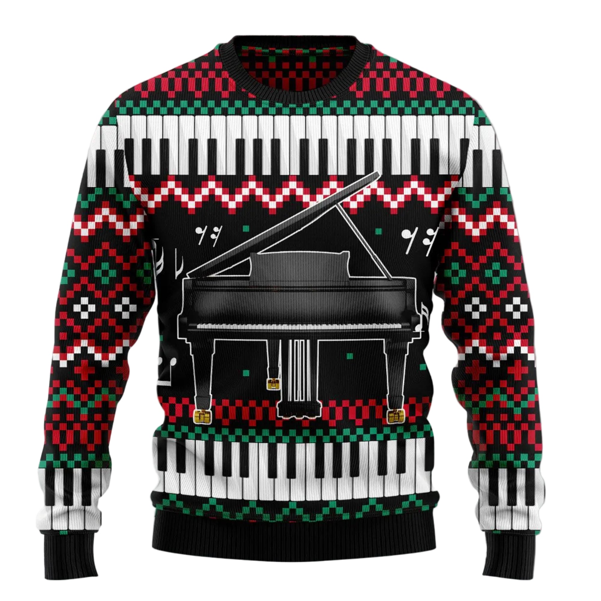 Piano Awesome Christmas Ugly Christmas Sweater, Unisex Holiday Party Outfit, Gift for Pianists and Music Lovers
