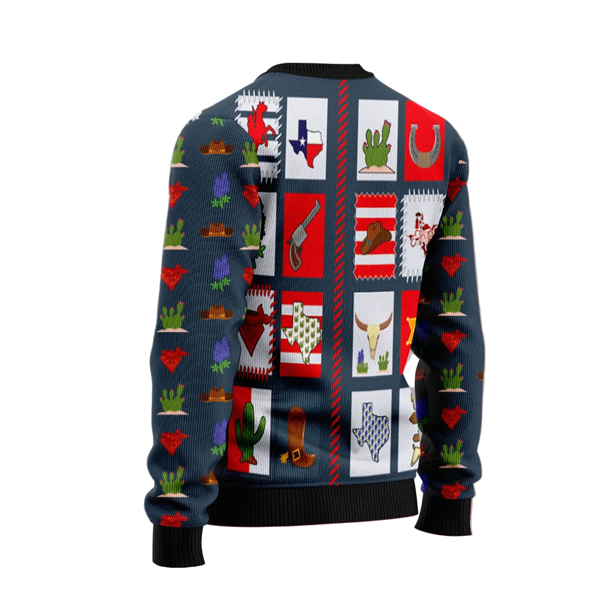 Texas Awesome Ugly Christmas Sweater, Texas State Pride Holiday Pattern, Unisex Festive Christmas Party Outfit