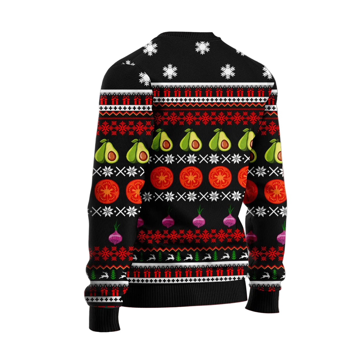 Merry Tacomas Taco Ugly Christmas Sweater, Funny Food Lover Holiday Pullover for Taco Fans, Foodies and Festive Parties