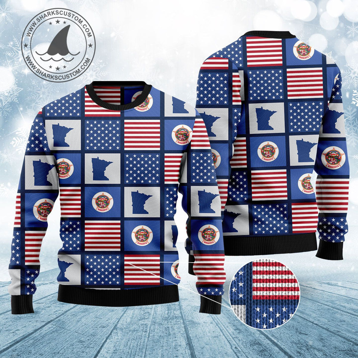 Amazing Minnesota Ugly Christmas Sweater | Holiday Gift for Minnesota Fans | Holiday Party Wear for Men & Women