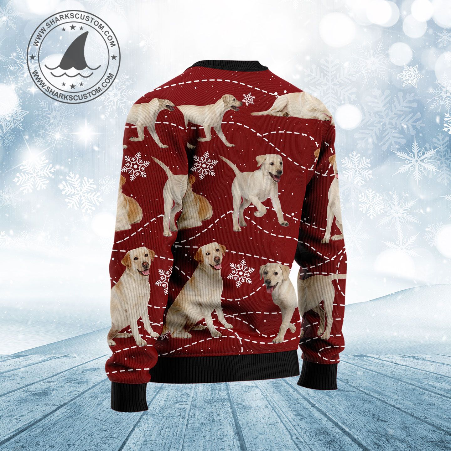 Labrador Retriever Christmas Ugly Christmas Sweater, Unisex Holiday Party Outfit, Gift for Labrador Dog Lovers