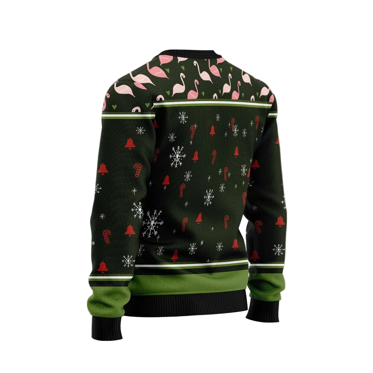 Let's Jingle and Flamingle Ugly Christmas Sweater, Funny Flamingo Jingle Christmas Pun, Holiday Sweater for Adults