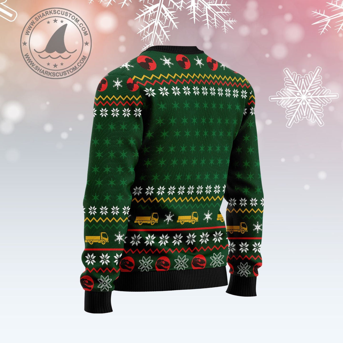 Mamasaurus Ugly Christmas Sweater, Dinosaur Mom Holiday Pullover for Dino Moms and Family Fans, Winter Holiday Gift