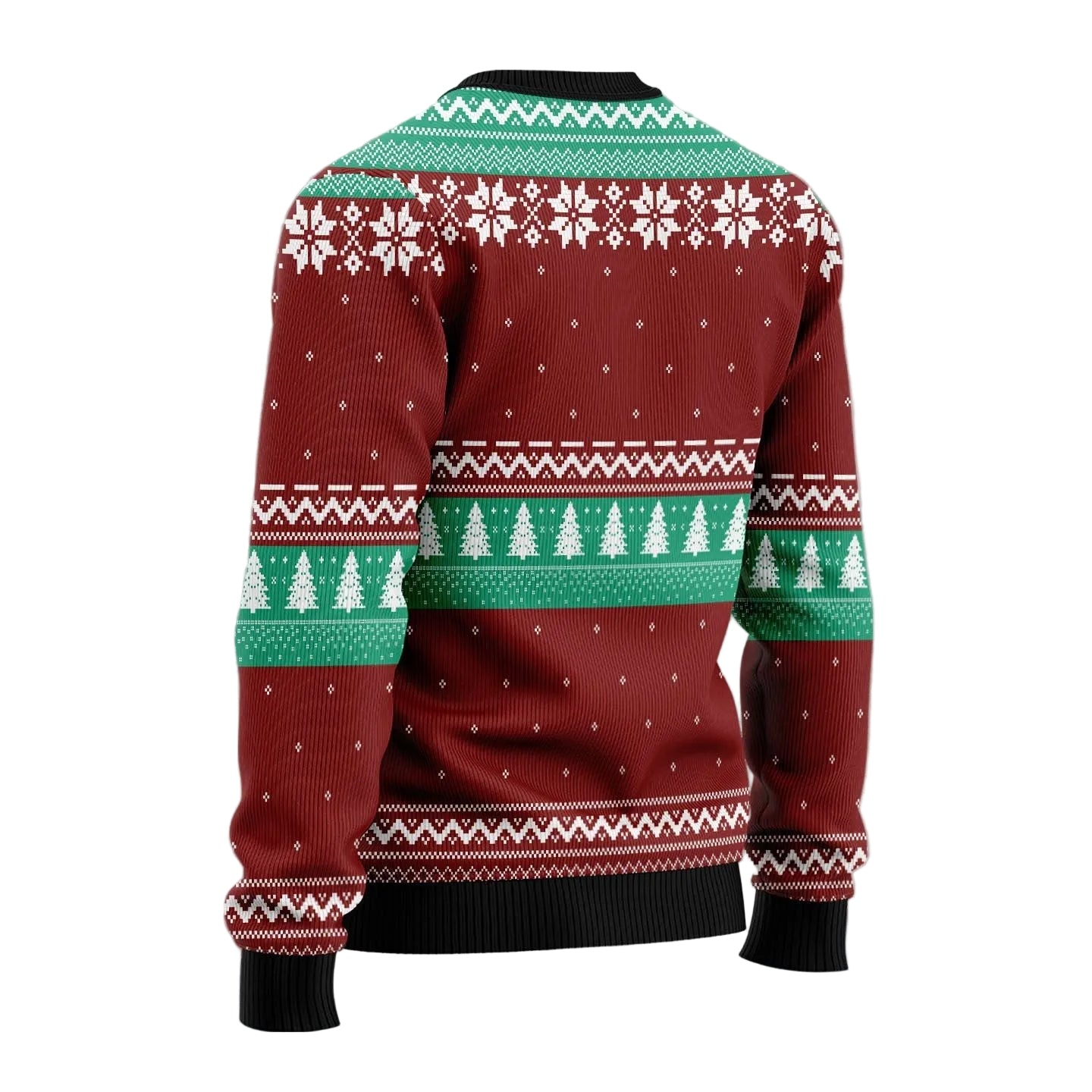 Black Cat Stay in Bed Ugly Christmas Sweater, Funny Cat Holiday Pullover for Cat Lovers and Relaxed Winter Gatherings