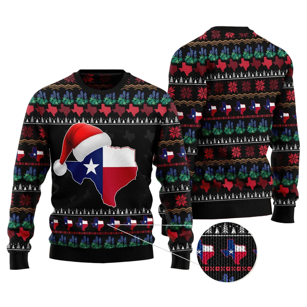 Texas Christmas Ugly Christmas Sweater, Festive Christmas Outfit, Unique Holiday Gift for Texas and Western Fans