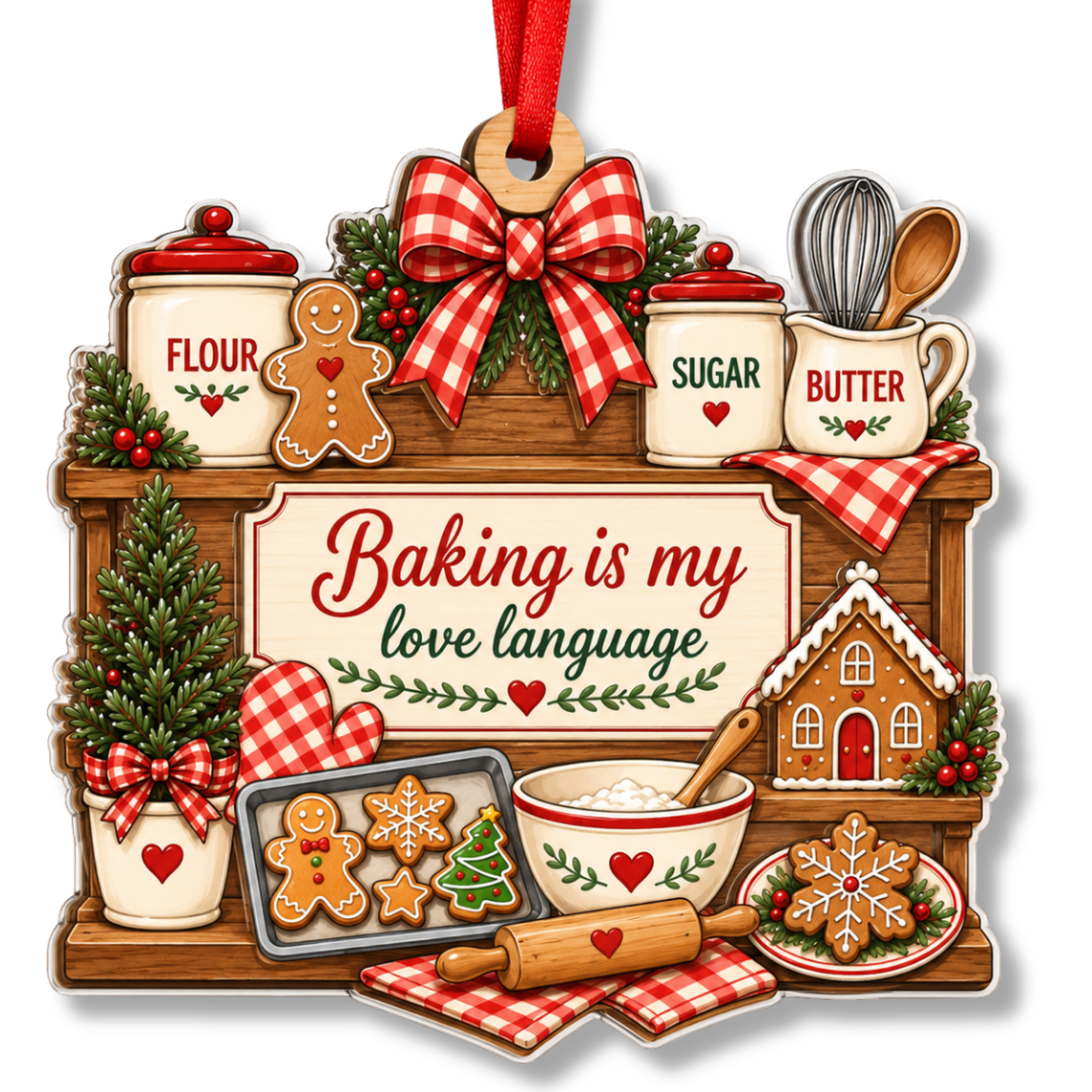 Baking Ornament, Christmas Tree Decoration, Holiday Hanging Decor, Gifts for Men and Women, Christmas Ornament