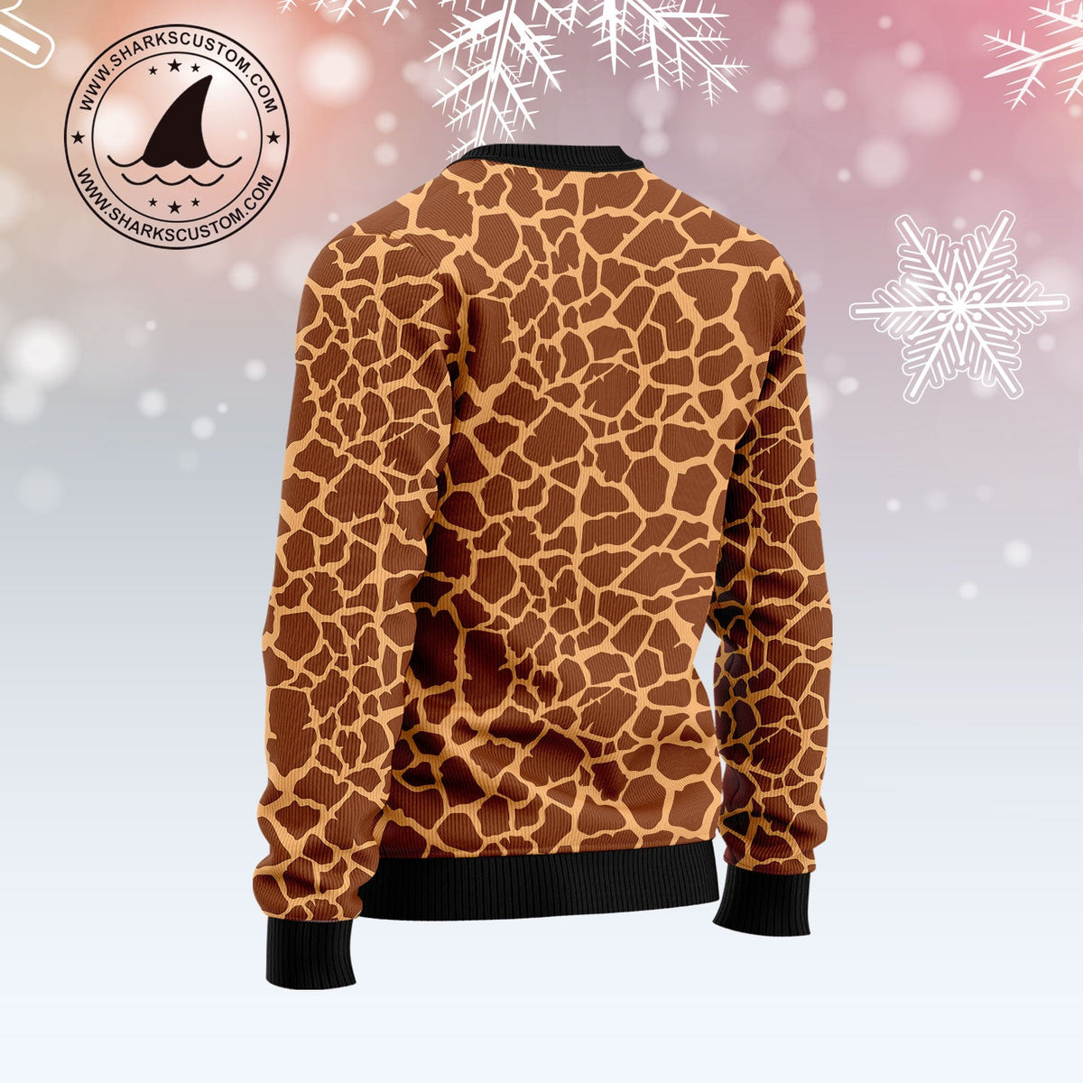 Giraffe Funny Ugly Christmas Sweater | All-Over Print for Giraffe Lovers | Festive Party Top for Giraffe Lovers