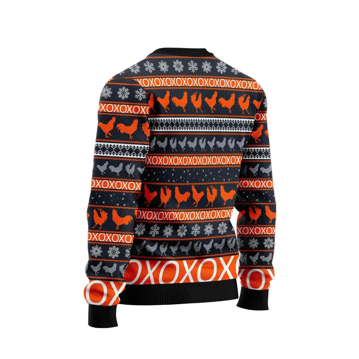 Chicken Christmas Pattern Ugly Christmas Sweater, Holiday Party Pullover for Men and Women, Gift for Chicken Lovers