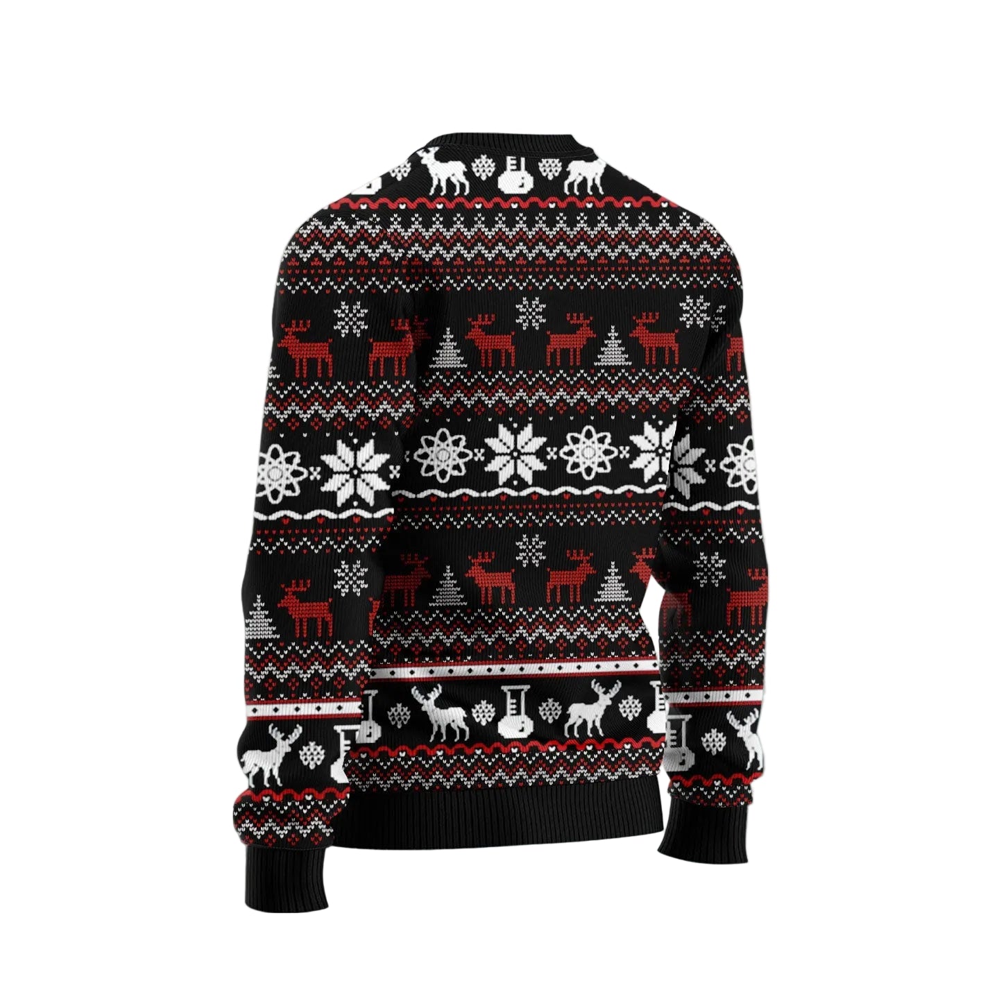What Does Santa Drink at Christmas Ugly Christmas Sweater, Funny Santa Holiday Party Outfit and Gift for Adults