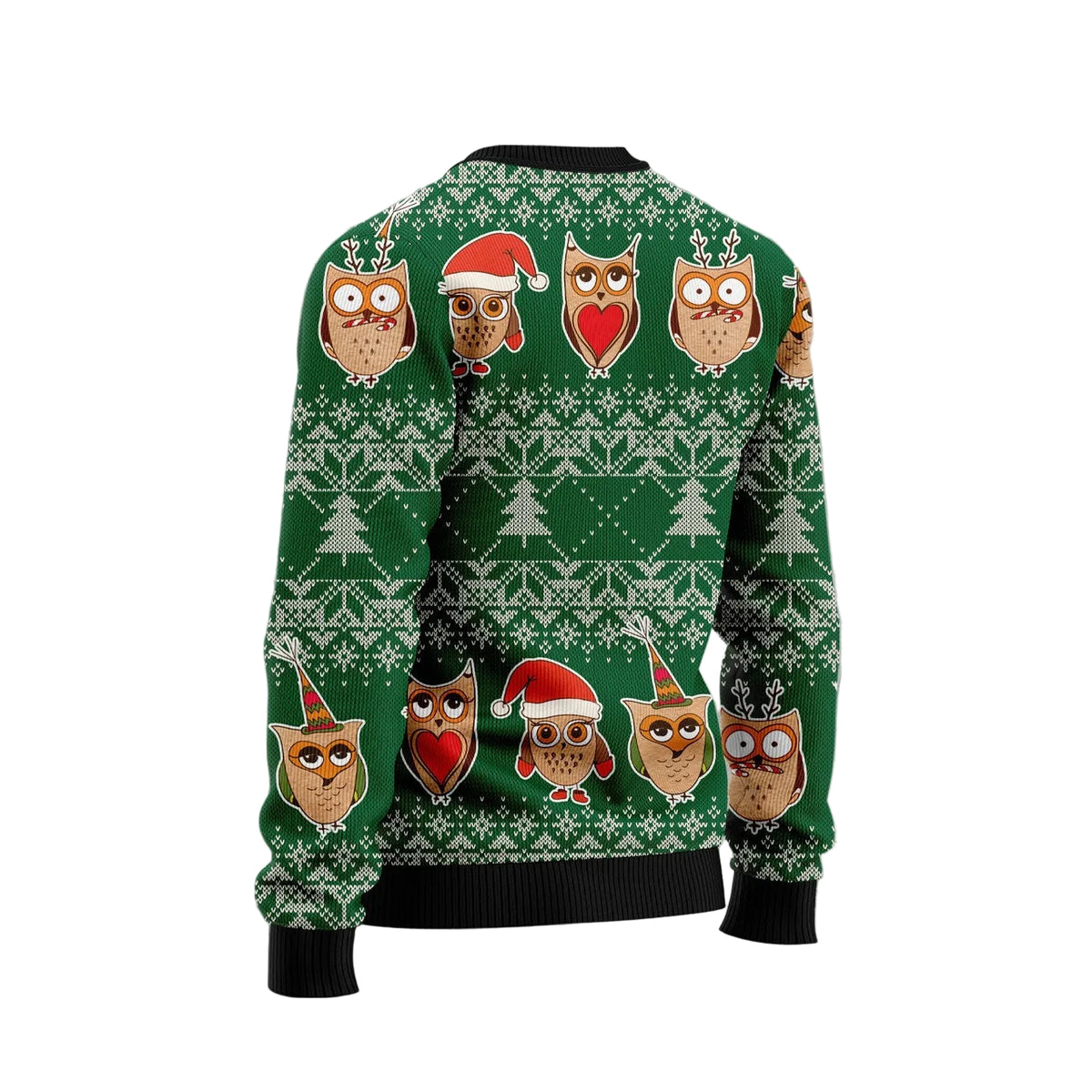 Owl Be Home for Christmas Ugly Christmas Sweater, Holiday Party Pullover for Men and Women, Gift for Owl Lovers