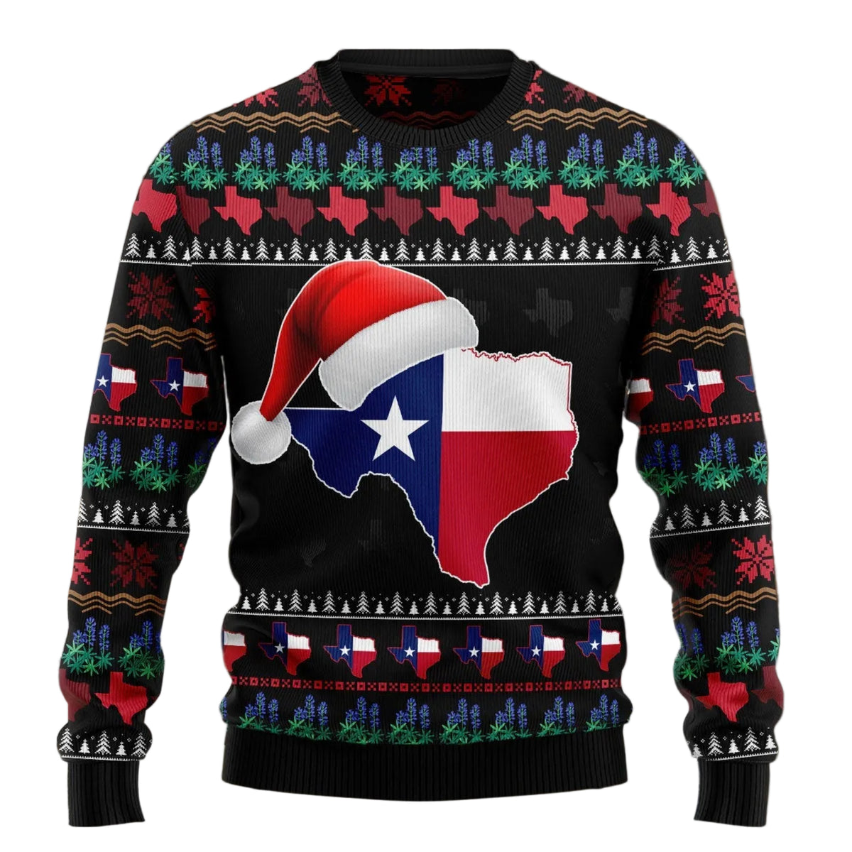 Texas Christmas Ugly Christmas Sweater, Festive Christmas Outfit, Unique Holiday Gift for Texas and Western Fans