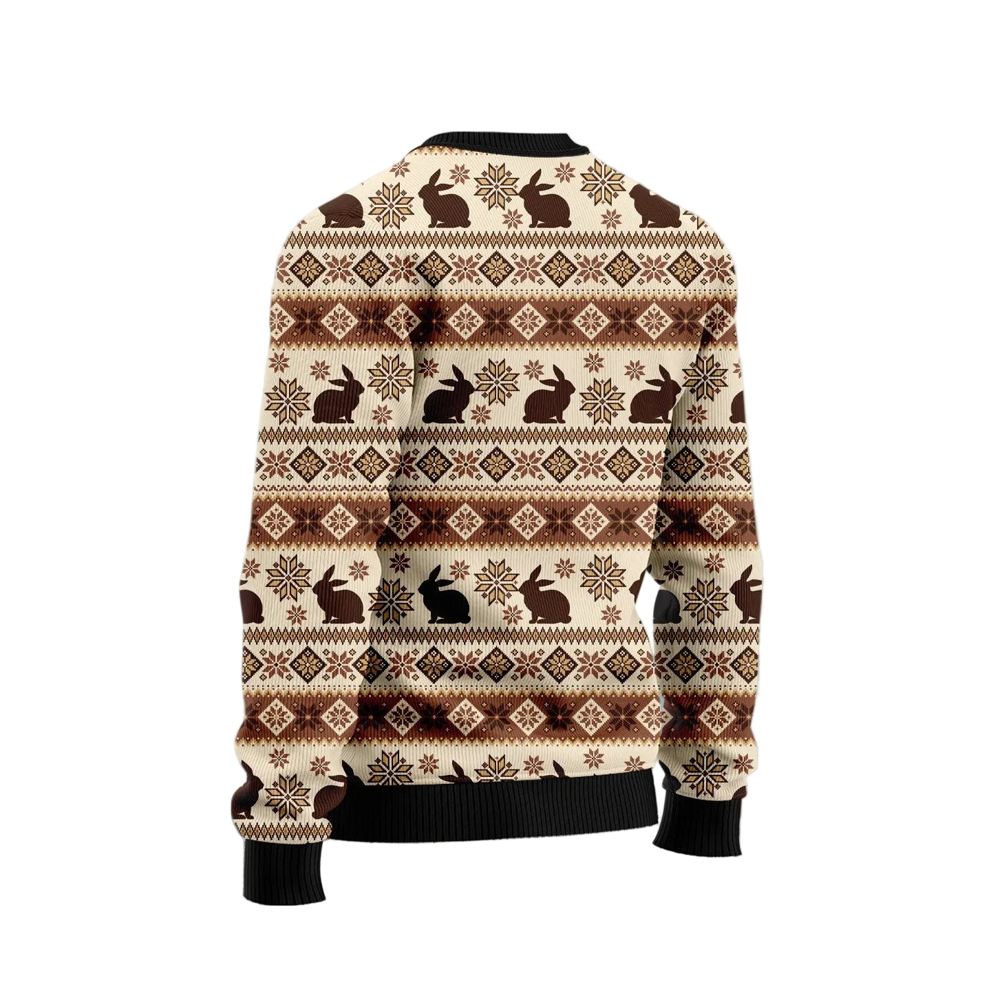 Rabbit Happy Holidays Ugly Christmas Sweater, Cute Bunny Rabbit Party Outfit for Rabbit Owners and Bunny Lovers