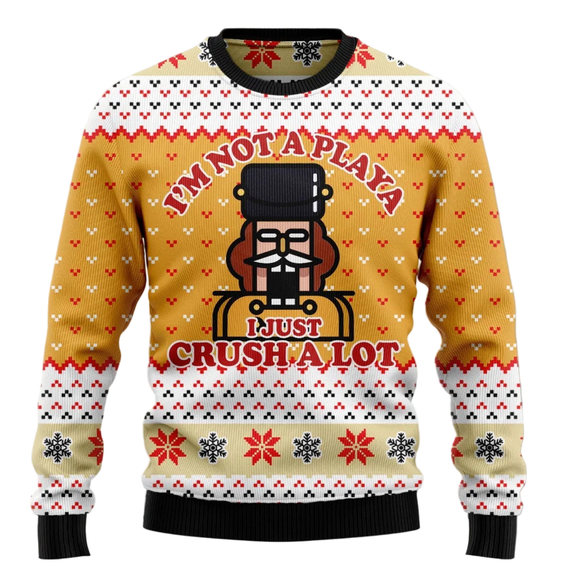 Nutcracker Playa Ugly Christmas Sweater, Funny Holiday Party Outfit for Men and Women, Gift for Nutcracker Fans