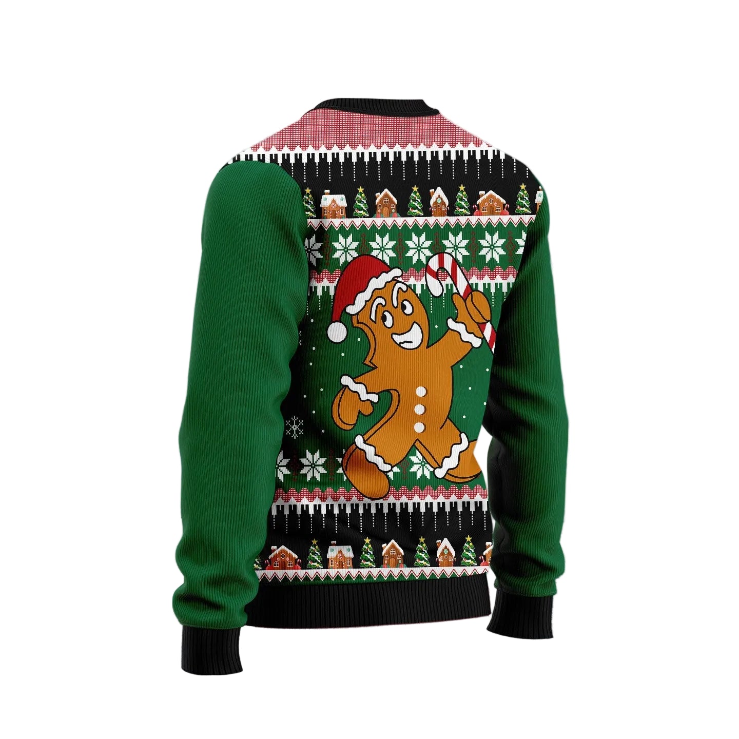 Christmas Gingerbread Man Ugly Christmas Sweater, Cute Gingerbread Pullover for Cookie Fans, Fun Xmas Party Clothing