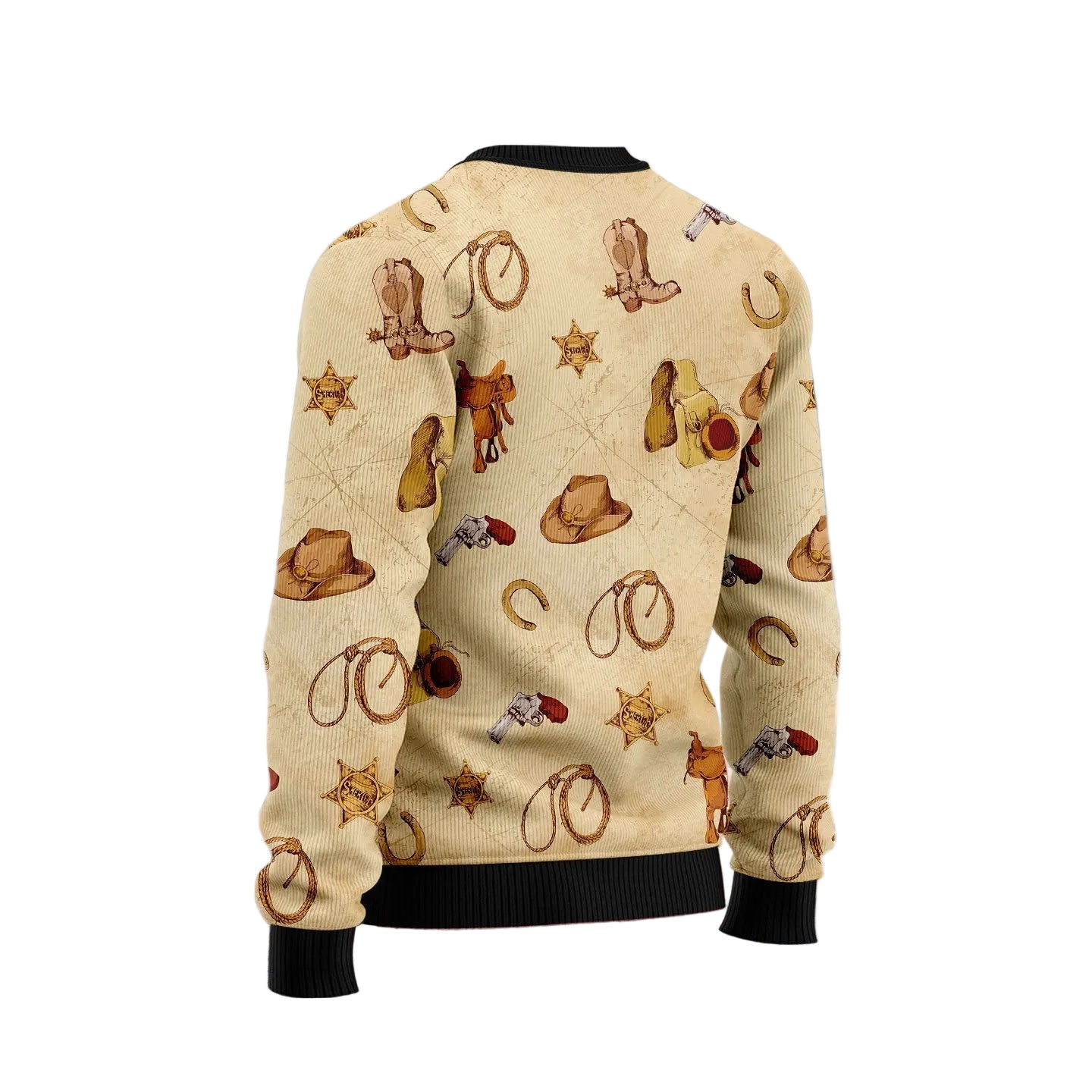 Cowboy Tiger Christmas Ugly Christmas Sweater, Unisex Holiday Party Outfit, Fun Gift for Cowboy and Tiger Fans