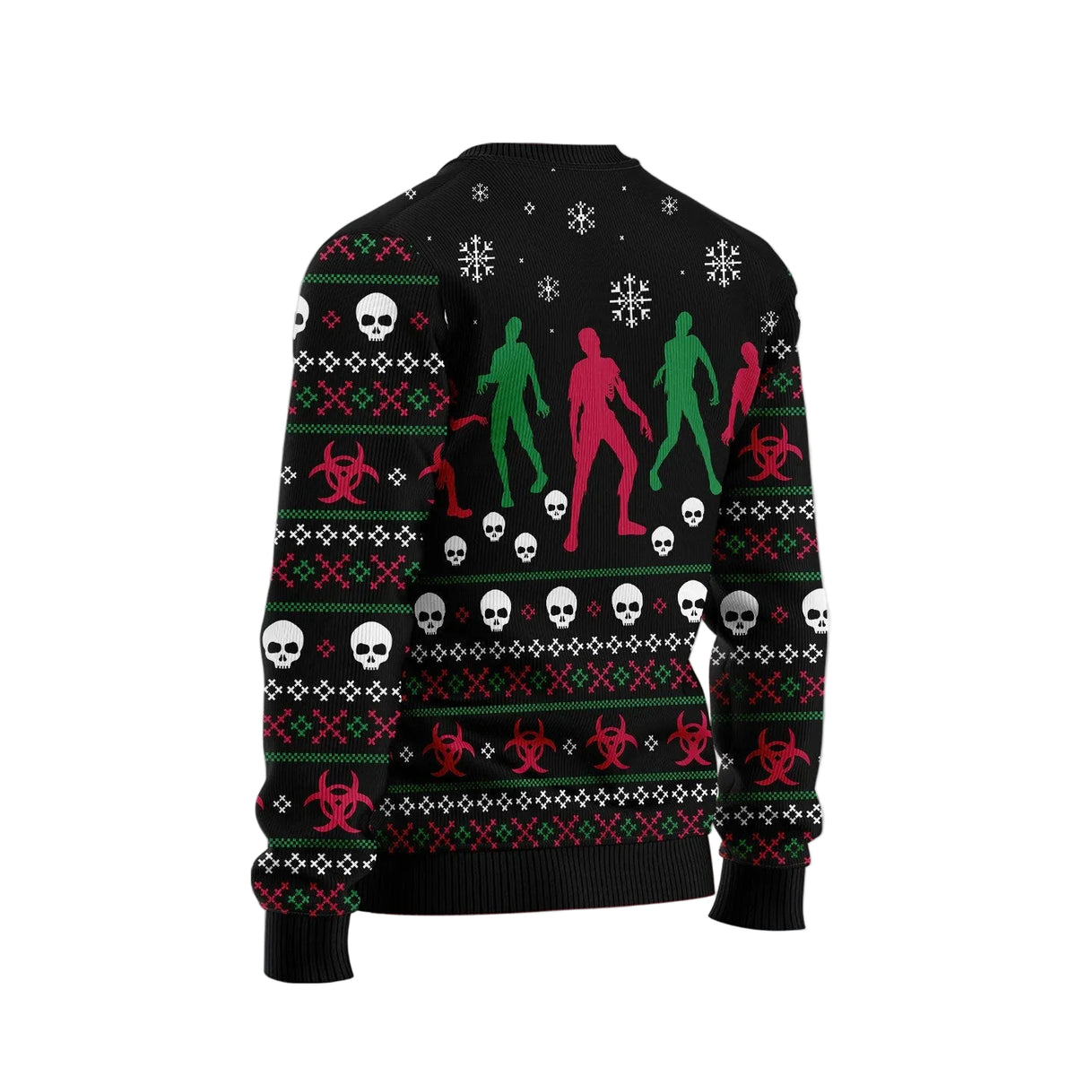 Zoombie Season Eatings Ugly Christmas Sweater | Fun Holiday Look for Men & Women | Matching Family Party Outfit