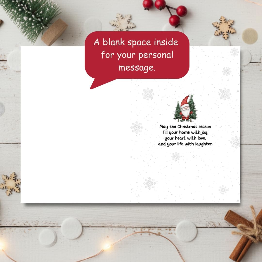 Christmas Card for Uncle with Envelope – Heartfelt Holiday Message and Thoughtful Festive Greeting