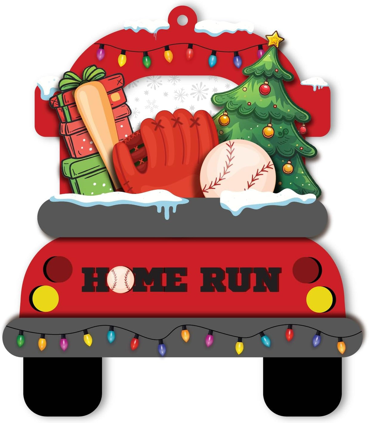 Baseball Christmas Ornament Gift for Baseball Lovers, Xmas Gifts for Coach and Baseball Players Fans, Baseball Lover Keepsake, Baseball Glove Bat and Ball