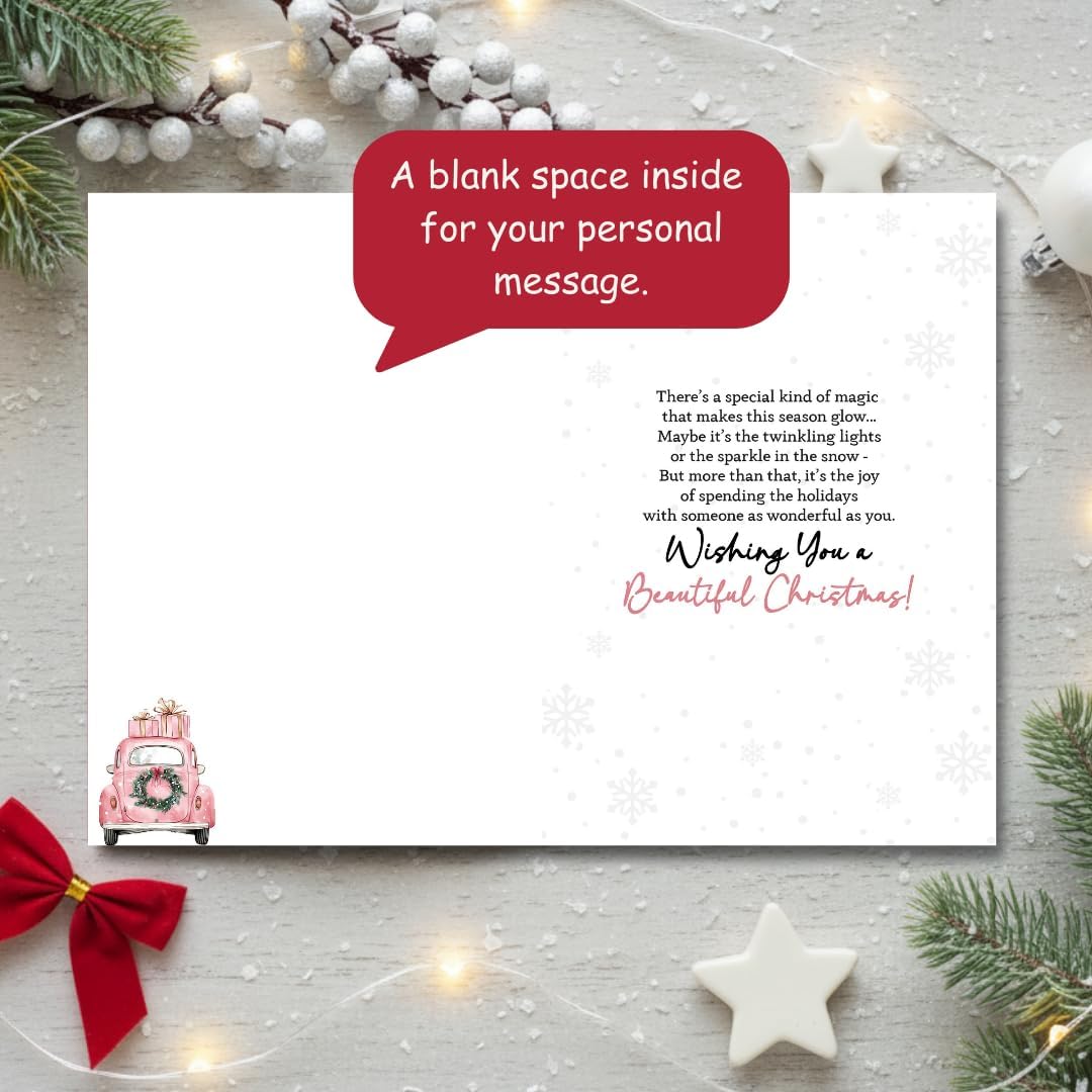 Christmas Card for Daughter-in-Law with Premium Envelope – Heartfelt Holiday Message and Family Keepsake