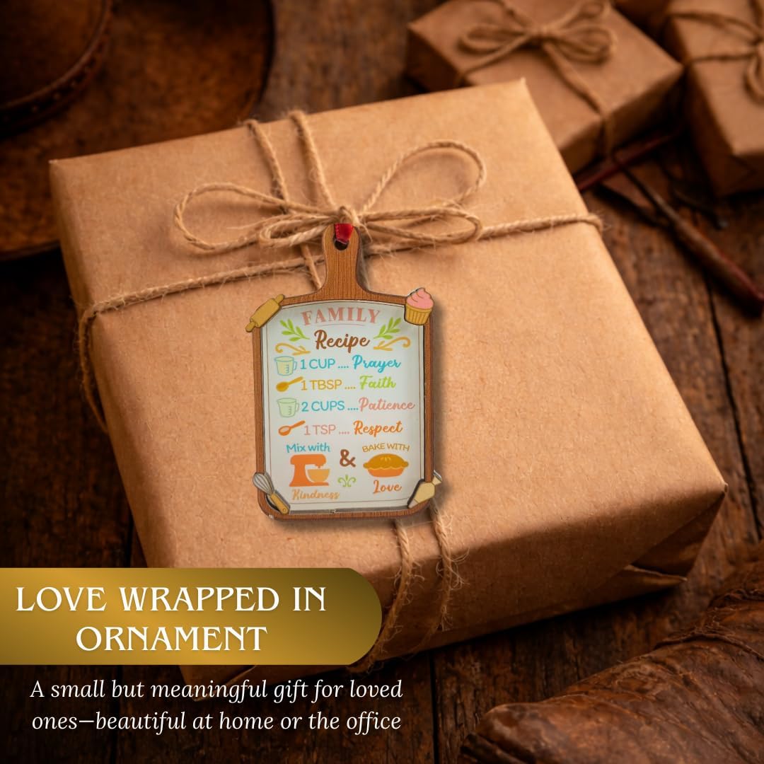 Baking Ornament, Baking Car Mirror Hanging Ornaments, Family Recipe Board, Unique Baker Ornament, Kitchen Decor, Gift for Bakers, Grandma, Mom, Wife