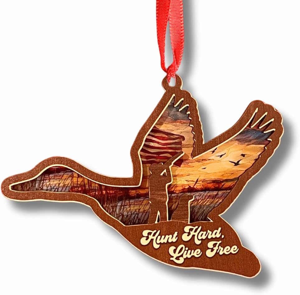 Duck Hunting Ornament, Duck Hunting Car Mirror Hanging Accessories, Ducks Hunter Ornaments for Window Decor, Gift Home Decor for Hunter, Car Hanging Accessories
