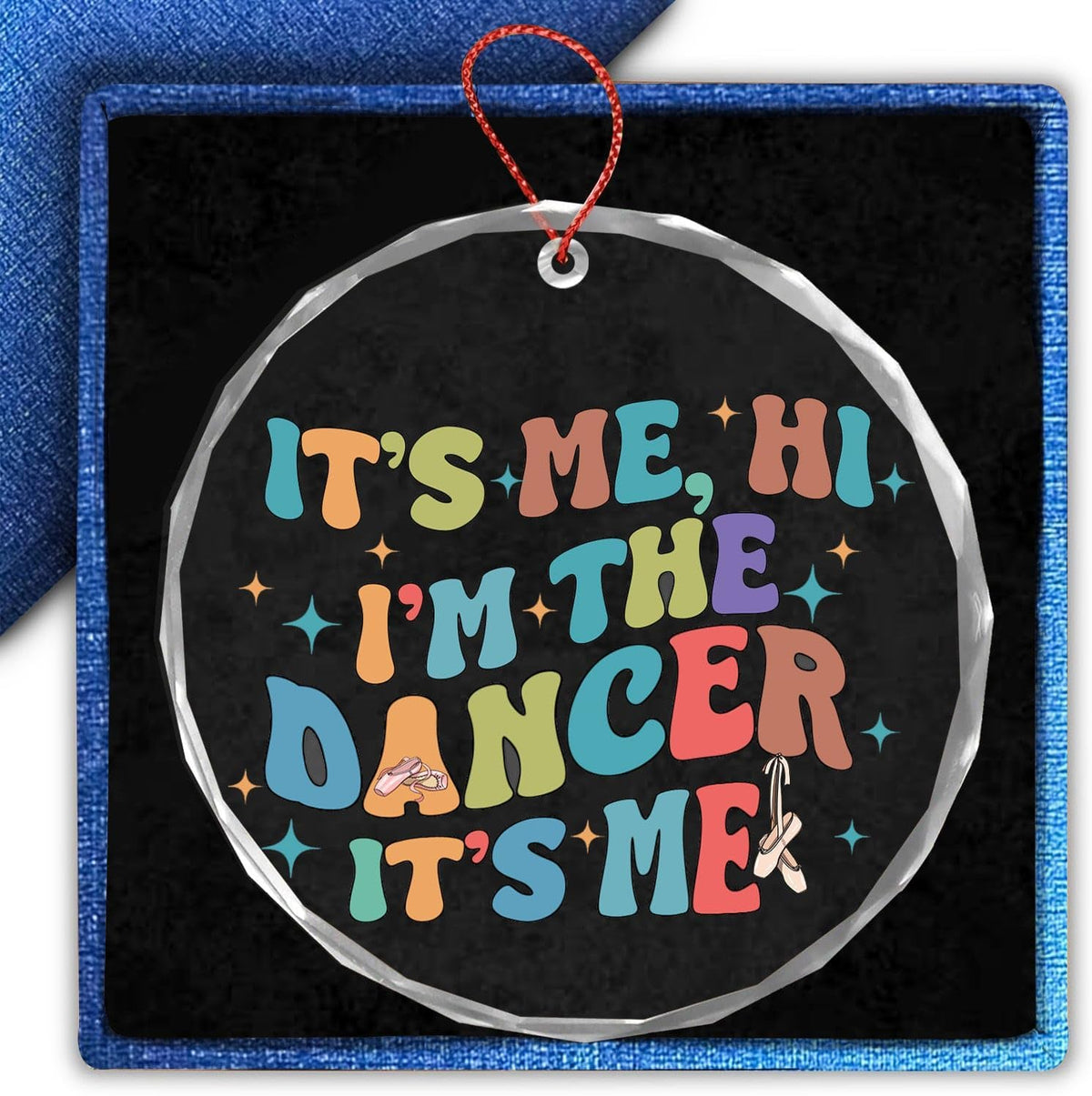 Best Dance Gifts - Christmas Ornament Gift - Dancer Birthday Gifts - Dance Team Ornament - Glass Christmas Tree Decoration 2024