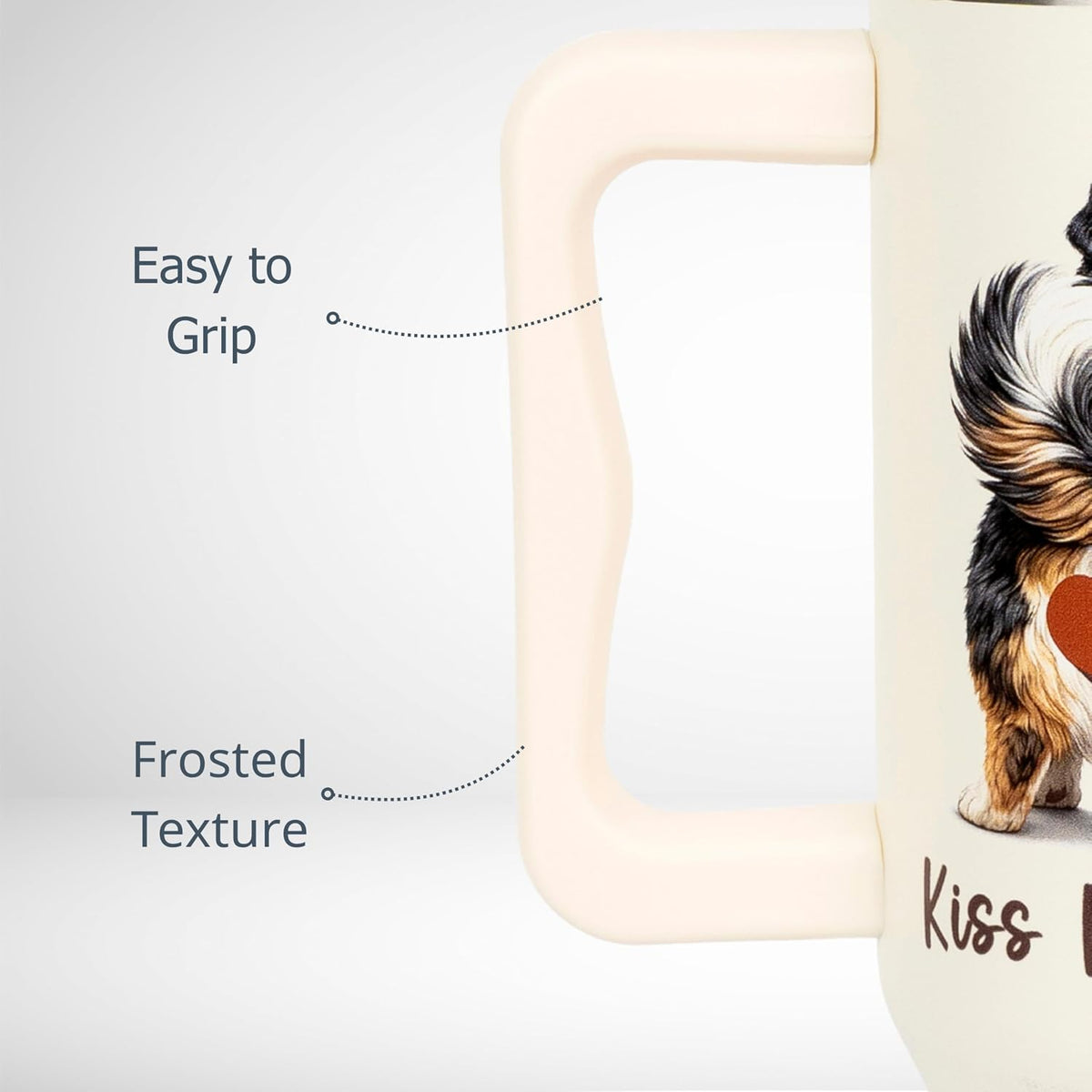 AT2Z GLOBAL Australian Shepherd Gifts, Aussie Mom Gifts, Australian Shepherd Gift for Women, Aussie Dog Birthday Gift, Funny Dog Mom Cup for Birthday, 40oz Tumbler with Handle and Straw