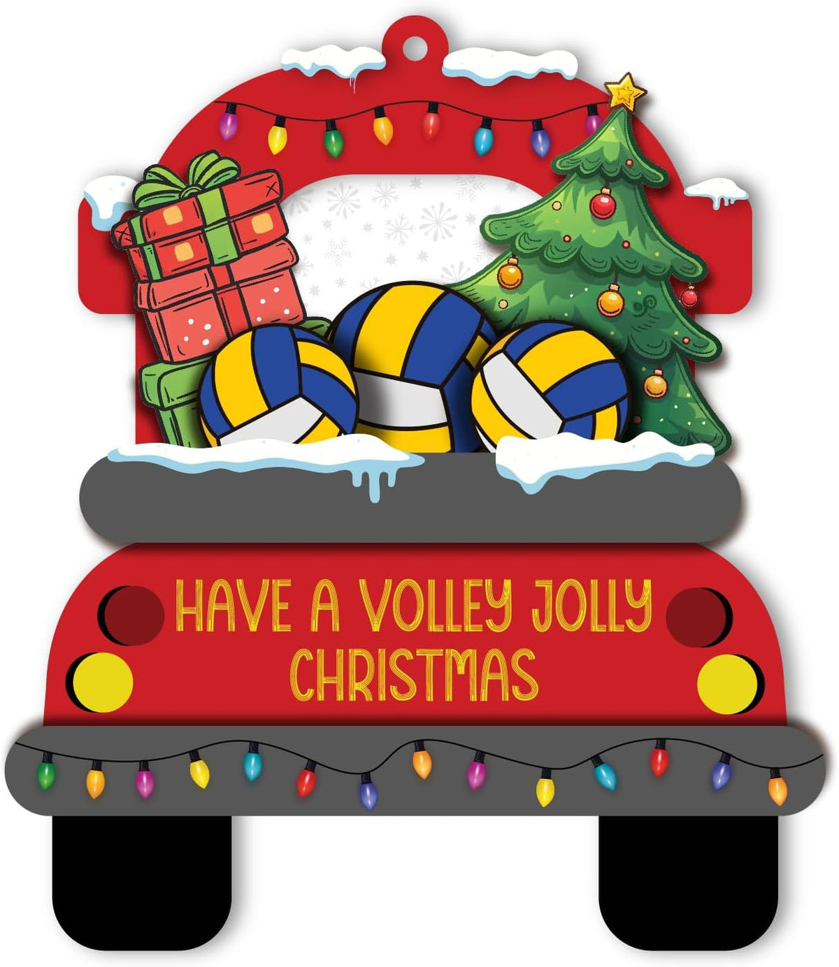 Volleyball Christmas Ornament, Gifts for Volleyball Lovers, Volleyball Players, Friends, Team Teen Girls Christmas Tree Decor, Sports Themed Christmas Ornaments