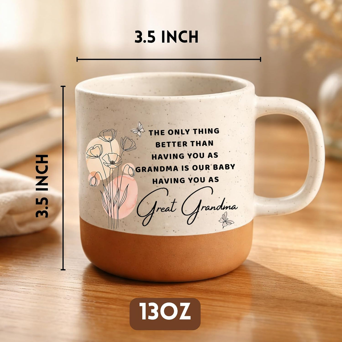 TAMUNBEE Great Grandma Gifts, Great Grandma Coffee Mug 13oz, Sentimental Mothers Day, Birthday, Xmas Gift for Her, Great Grandmother Gifts