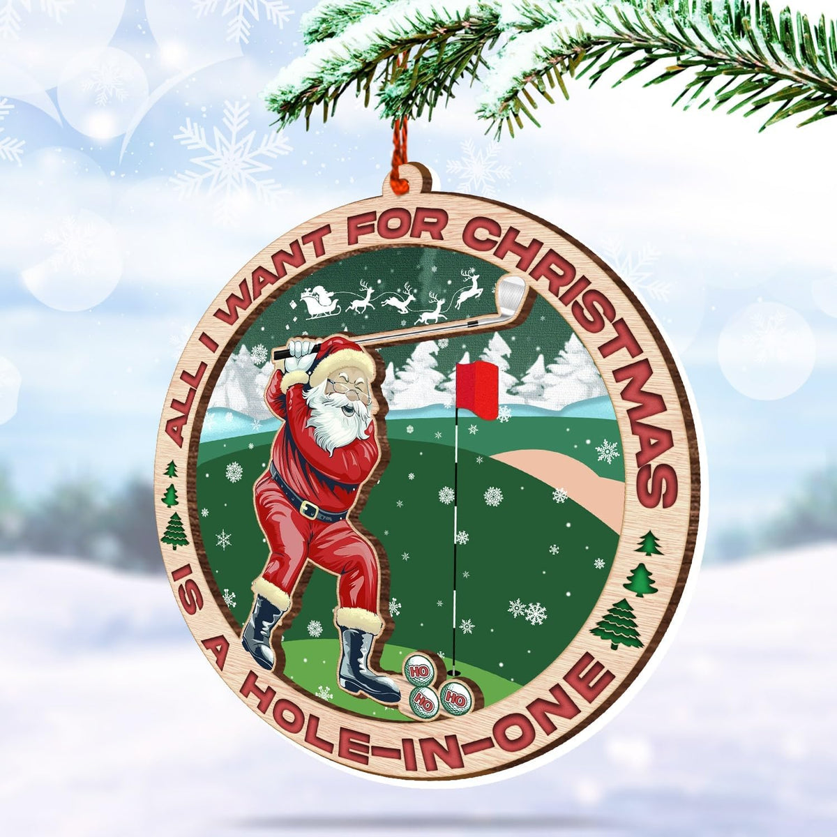 Golf Ornaments for Christmas Tree - Golfer Ornament - 2024 Golf Gifts for Women, Men & Golfers - Christmas Decorations