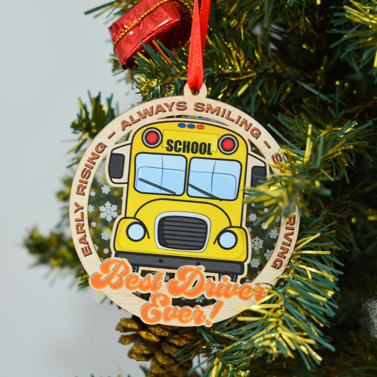 Christmas Ornament For School Bus Driver - Bus Driver Appreciation Keepsake
