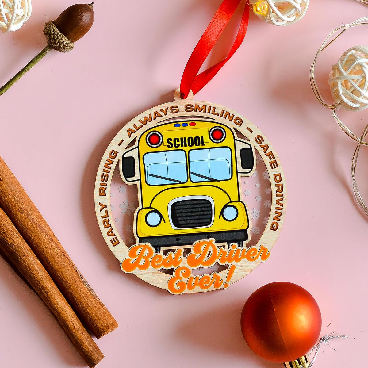 Christmas Ornament For School Bus Driver - Bus Driver Appreciation Keepsake